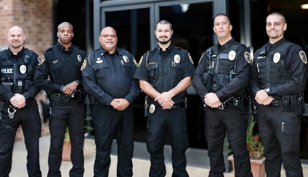 Frank Moore with his police squad
