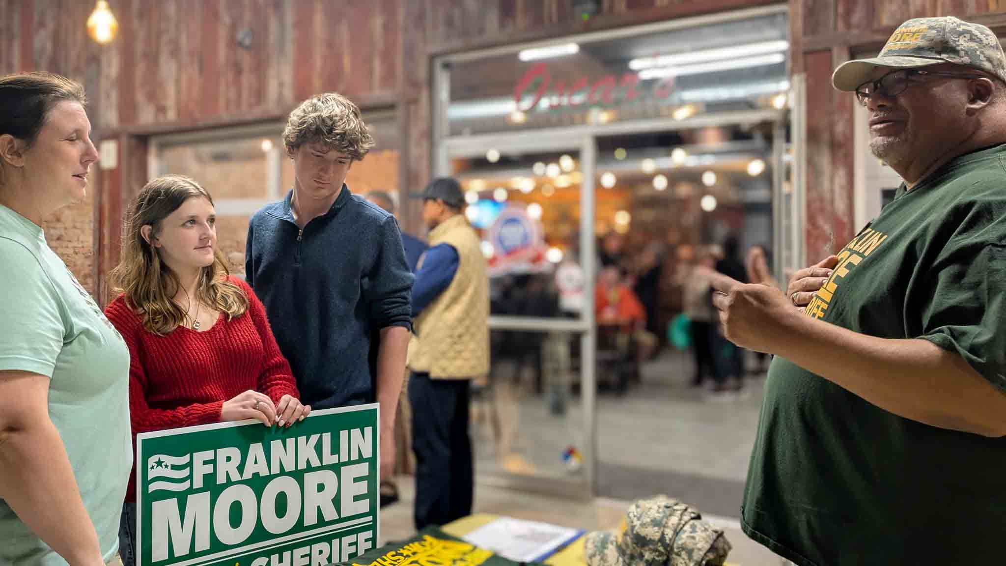 Frank engaging with local community at Lucky City Brewery