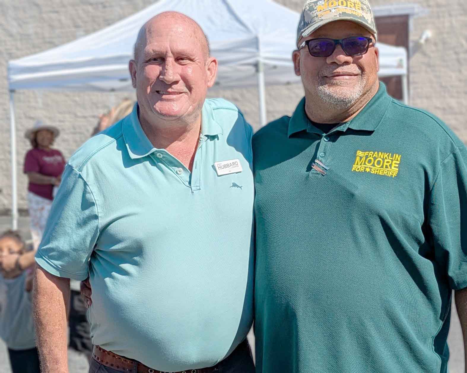 Frank with Chuck Hubbard at the festival