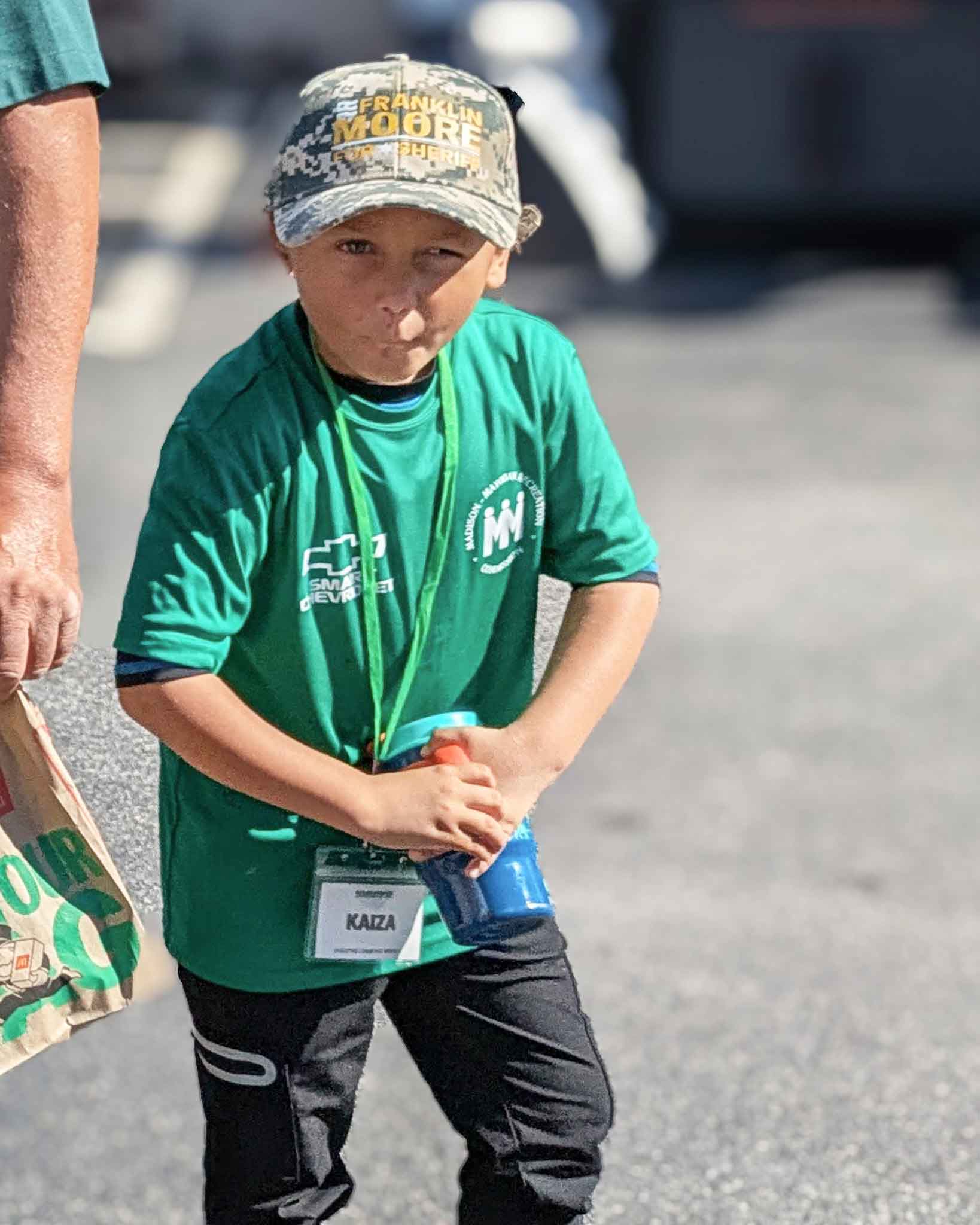 Fun moment with Kai at the Madison Fall Festival