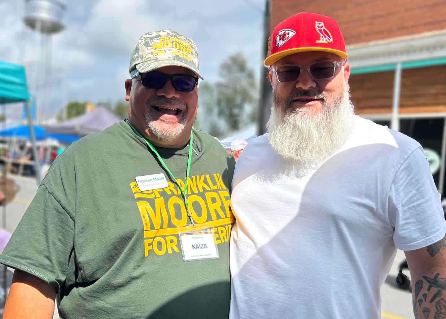Frank sharing a smile with Fred