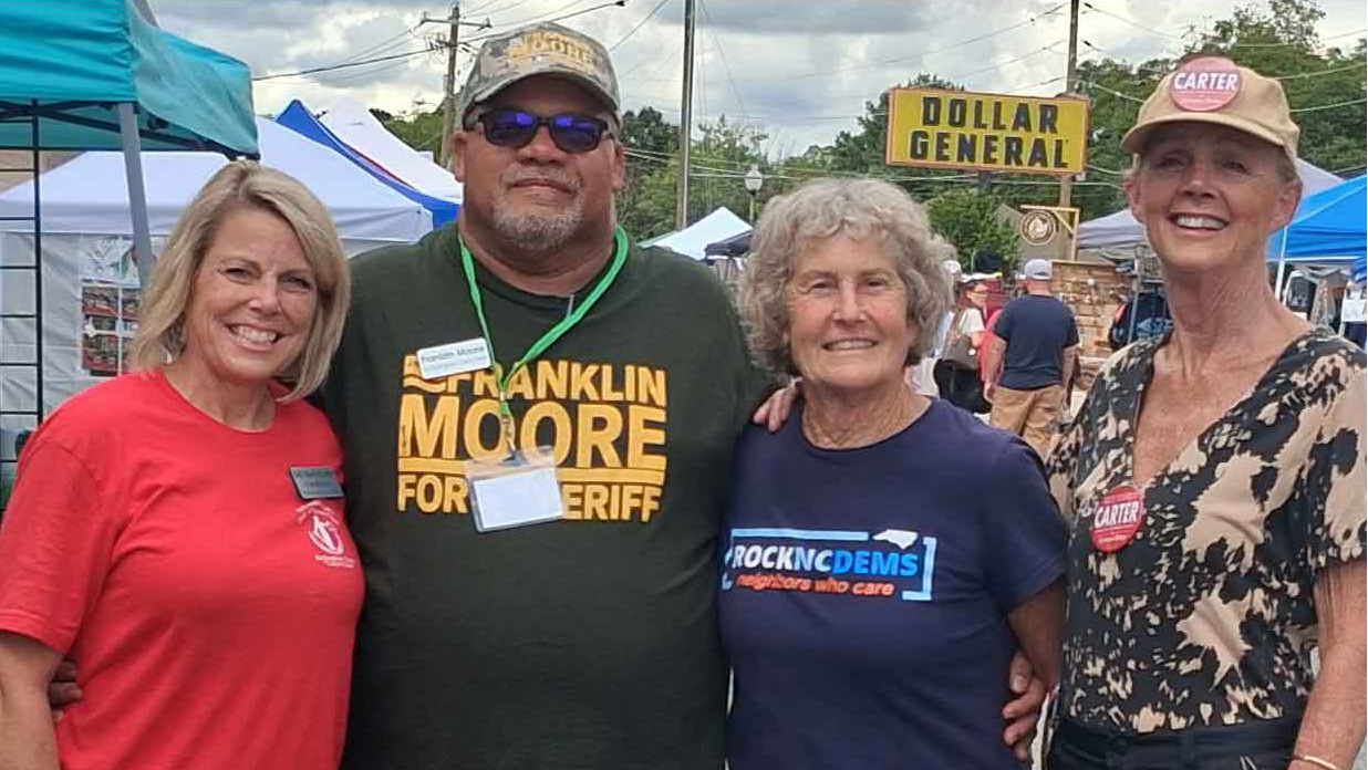Frank with local Democratic supporters